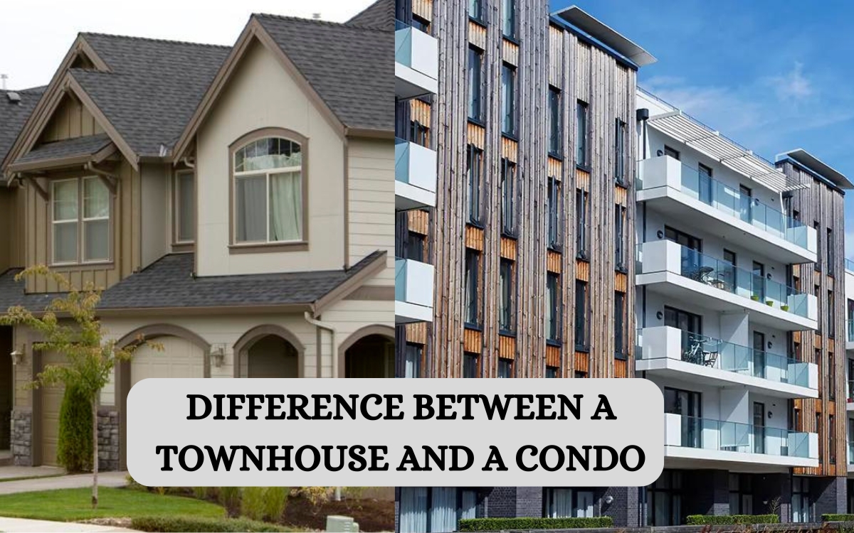 difference between a townhouse and a condo